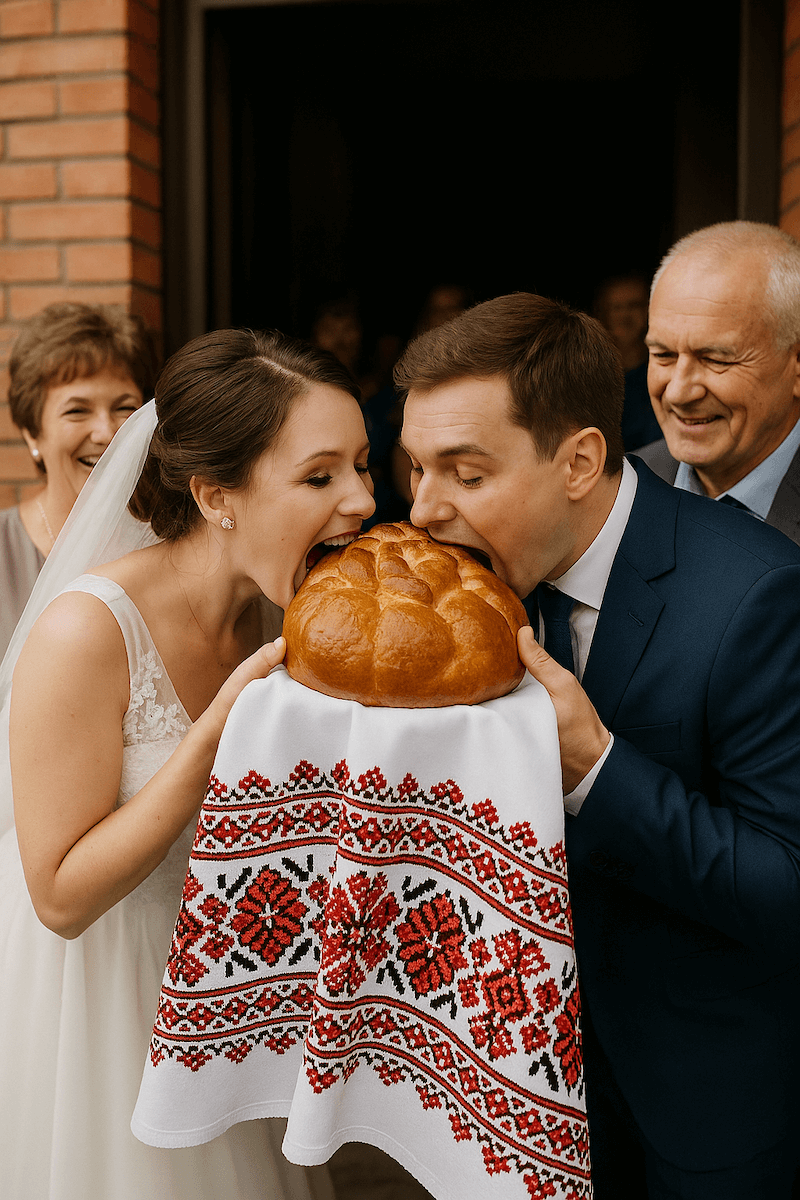 Russische Hochzeitsbräuche_3 Russische Hochzeitsbräuche von NoTamada - Brot und Salz / Хлеб и соль